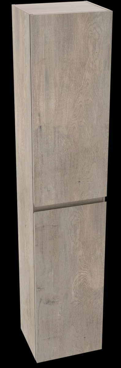 Avance Kolomkast Opbergkast Grijs Eiken Hoogte: 165 cm