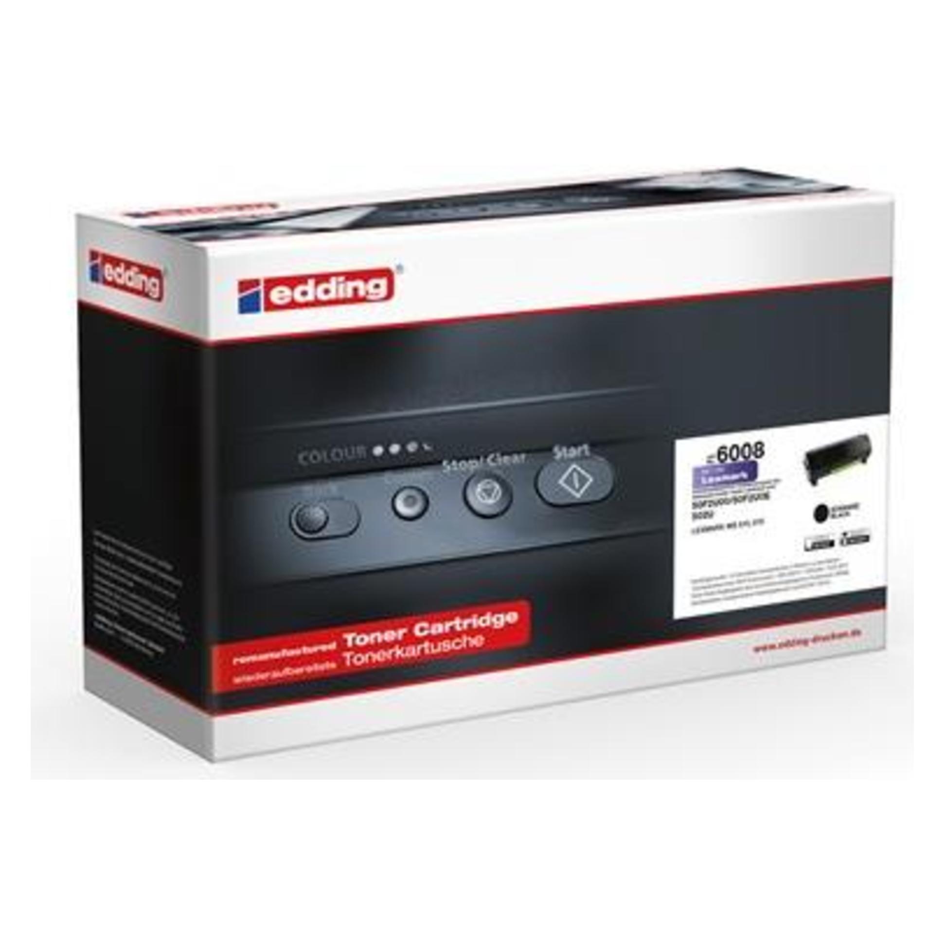 Edding Toner 18-6008 wie Lexmark 50F2U00/50F2U0E schwarz  - Tonereinheit (BK) (18-6008)