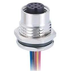 RS PRO M12 Panel Mount Female,8W, 100mm,M16x1.5, Elektronikkabel + Stecker