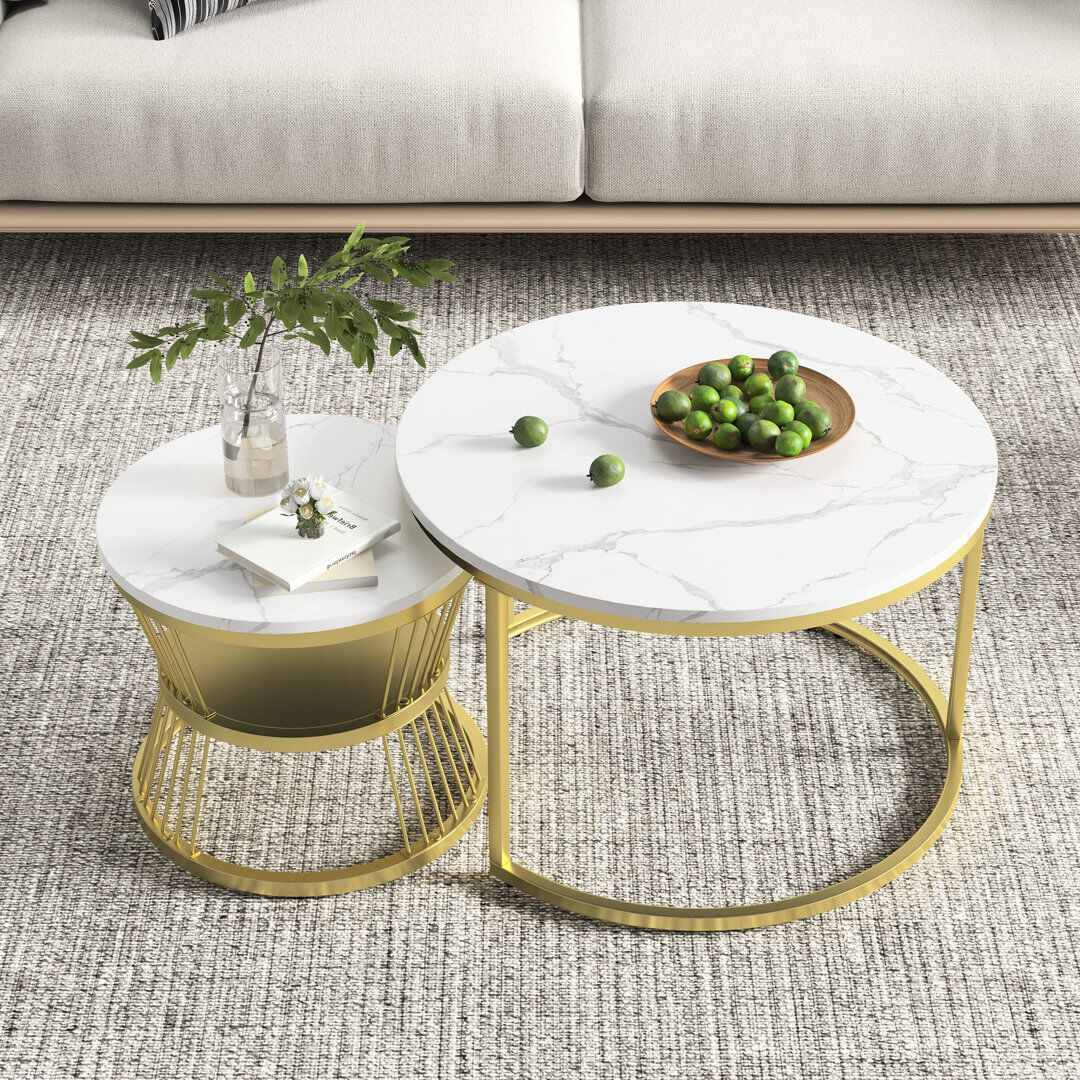 Fairmont Park Coffee Table with Storage Gold