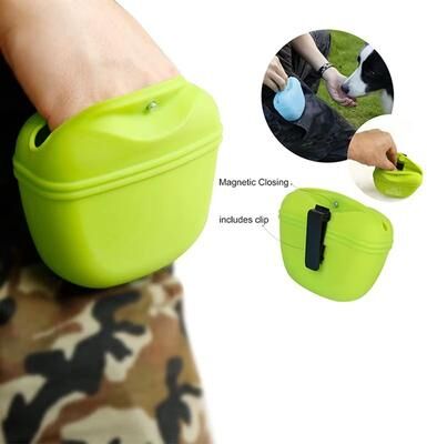 Inspired Finds TrainingBuddy Premium Waist Treat Bag Durable Snack & Reward Pouch For Dog Training a8 Green