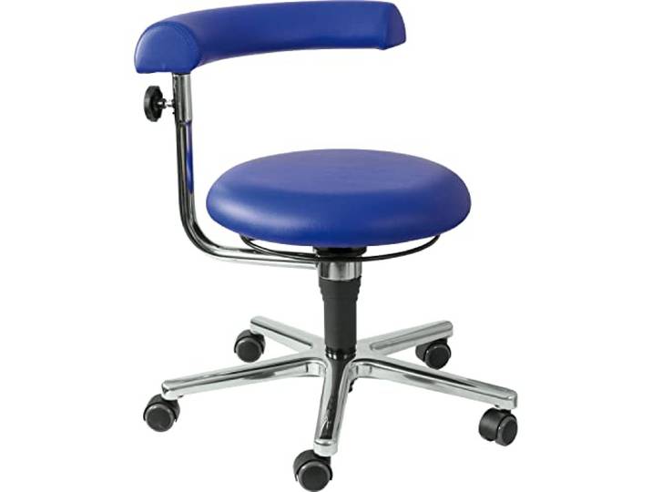 EDUPLAY 110438 Erzieher/in Stuhl, 41-54 cm, Ø 61 x 54 cm, blau, Kunstleder