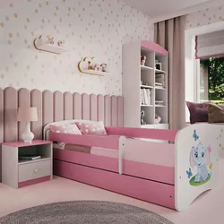 Kinder-/Juniorbett BABYDREAMS Pink, Weiß ca.80x160cm