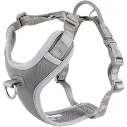 Hurtta Geschirr Venture No-Pull, 60-80, Grau (60, 62, 68, 80, Hund, Allgemein), Halsband + Leine