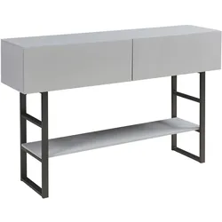En.Casa, Konsolentisch, Konsolentisch Varberg 75x120x30 cm Hellgrau (120 x 30 x 75 cm)