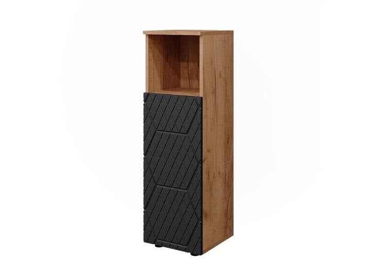 Armoire midisch anthracite avec structure en nid dabeille 30x95cm