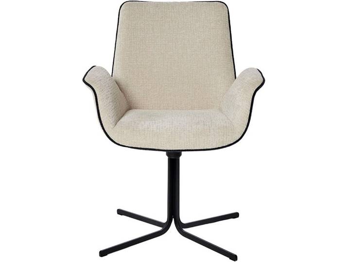 Jahnke Schalenstuhl POLE TWIST, Drehbar, gepolstert, mit Armlehnen, Metallgestell, B:65xT:63xH:85 cm