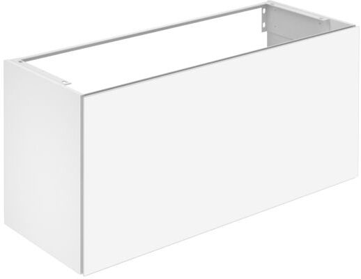 Keuco X-Line Waschtisch-Unterschrank 33182140000 Dekor trüffel seidenmatt, Glas trüffel klar, 120x60,5x49cm