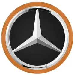 Mercedes-AMG Radnabenabdeckung Zentralverschlussdesign orange
