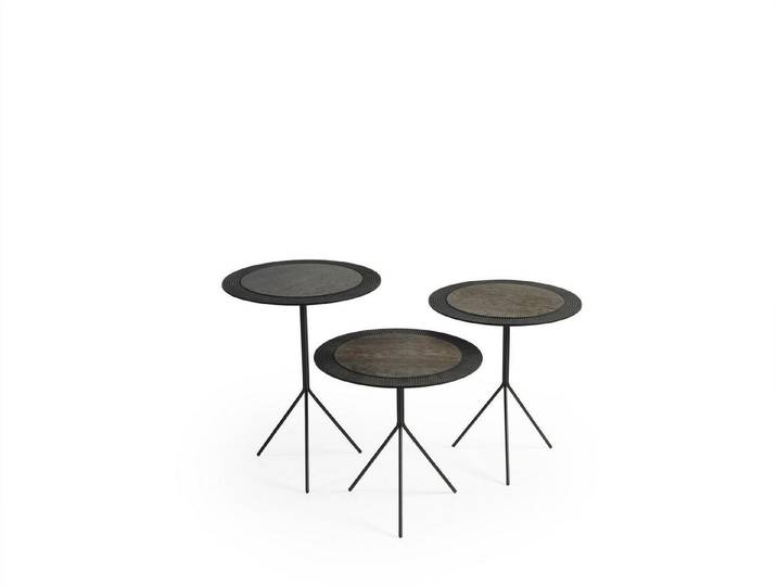 Xlmoebel Couchtisch Rundes Designer-Wohnzimmertisch-Set in elegantem Design (Set, Set 3 tlg. Couchtische), Hergestellt in Europa