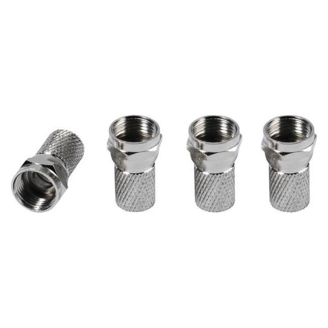 Vivanco F Stecker, 7 mm, 4 Stk. (Stecker und Verbinder) (VVSAT4ADATMF)