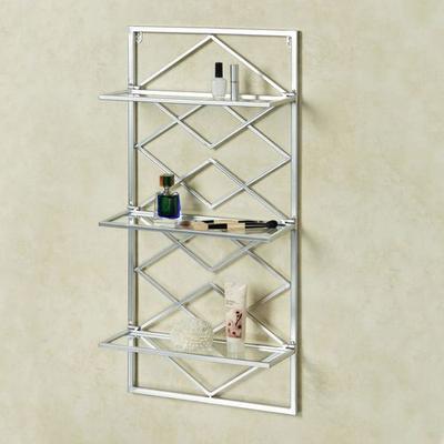 Touch of Class Diamond Interlink Wall Shelf Silver , Silver