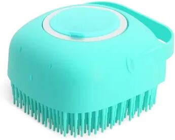 Multisell Products Hub Soft Silicone Rubber Cat Grooming Comb For Bathing Gentle Massage & Shampoo Scrubber blue