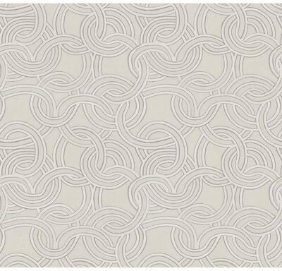 Seabrook Designs Janina Chain Geometric Unpasted Wallpaper