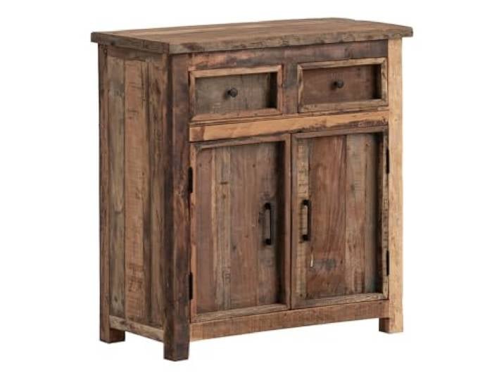 Woodkings Kommode Sumatra 80x87x40 cm recyceltes Altholz naturbraun Flur Wohnzimmer Schlafzimmer rustikaler Landhausstil Unikat