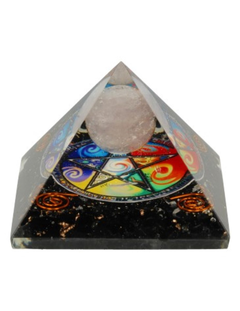 Orgonite piramide 65 mm voor op tafel