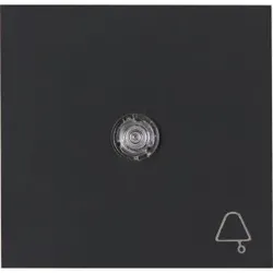 Kopp 490456008 HK07 - Flächenwippe mit Linse und Symbol ”Glocke”, Farbe: anthrazit