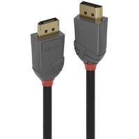 DisplayPort 1.2 Kabel Anthra Line schwarz, 7,5 Meter