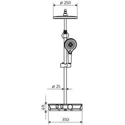 HSK AquaXPRo 200 Thermostat mit Sicherheitsthermostatarmatur, 1007200-02 1007200-02