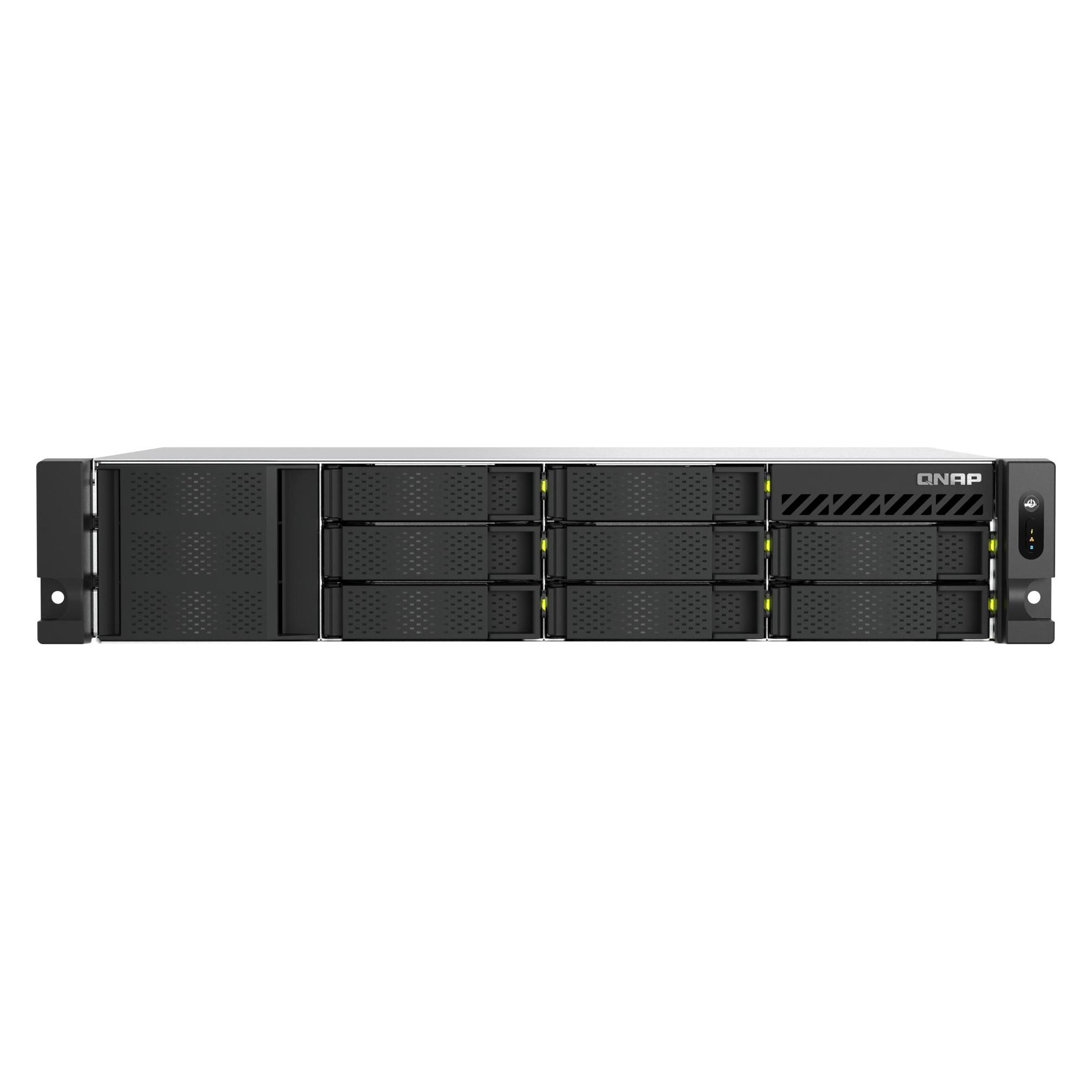 QNAP TS-h1065eU-RP-8G NAS System 8+2-Bay NVMe SSD SATA NAS (0 TB) (TS-H1065EU-8G)