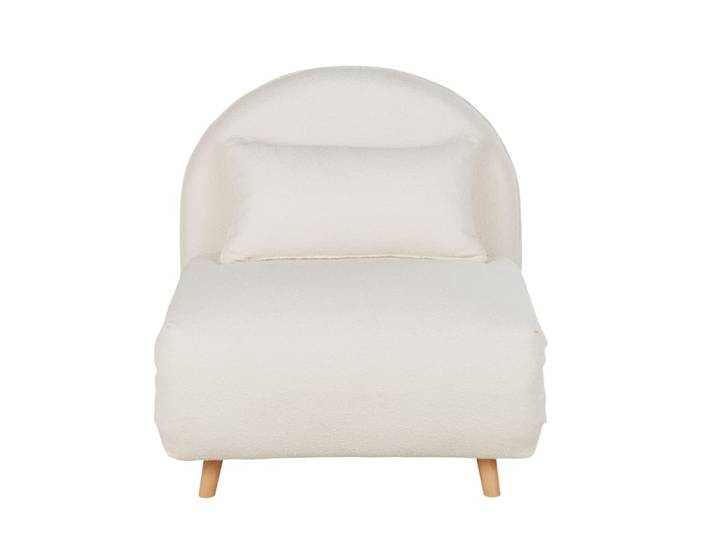 Schlafsessel mit Bouclé-Bezug, ecru