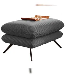 KAWOLA Hocker CHARME Hockerbank Cord grau