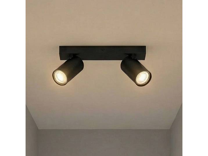 OSRAM Deckenstrahler OCTAGON schwarz 2-flg. GU10-LED 927 dim OCTAGON, dimmbar, schwarz, für Wohn- / Esszimmer, Metall, Modern