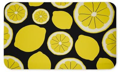 "Stupell Lemon Pattern Printed Anti-Fatigue Floor Mat, 30""x18"""