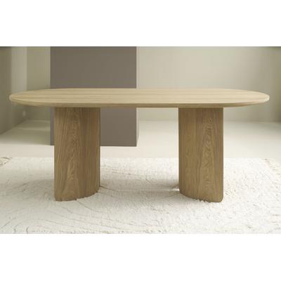 Esstisch "GRIMSTAD", braun (eichefarbig bianco, eichefarbig bianco, eichefarbig bianco), B:200cm H:76cm T:100cm, SCHÖNER WOHNEN-KOLLEKTION, Tische, Esstisch, in 160 cm oder 200 cm, mit variabel montierbarem Untergestell