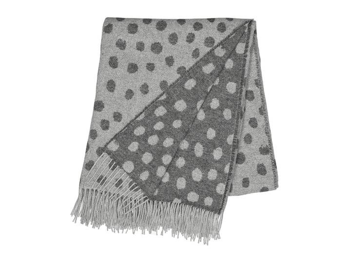 Scandi Living Plaid en laine Droplets 130x185 cm Gris