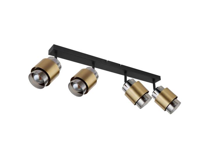Globo Strahler, Grau, Schwarz, Messingfarben, Metall, Glas, 10x12.5x65 cm, CE, verstellbare Spotlights, Lampen & Leuchten, Innenbeleuchtung, Spots & Strahler, Deckenspots