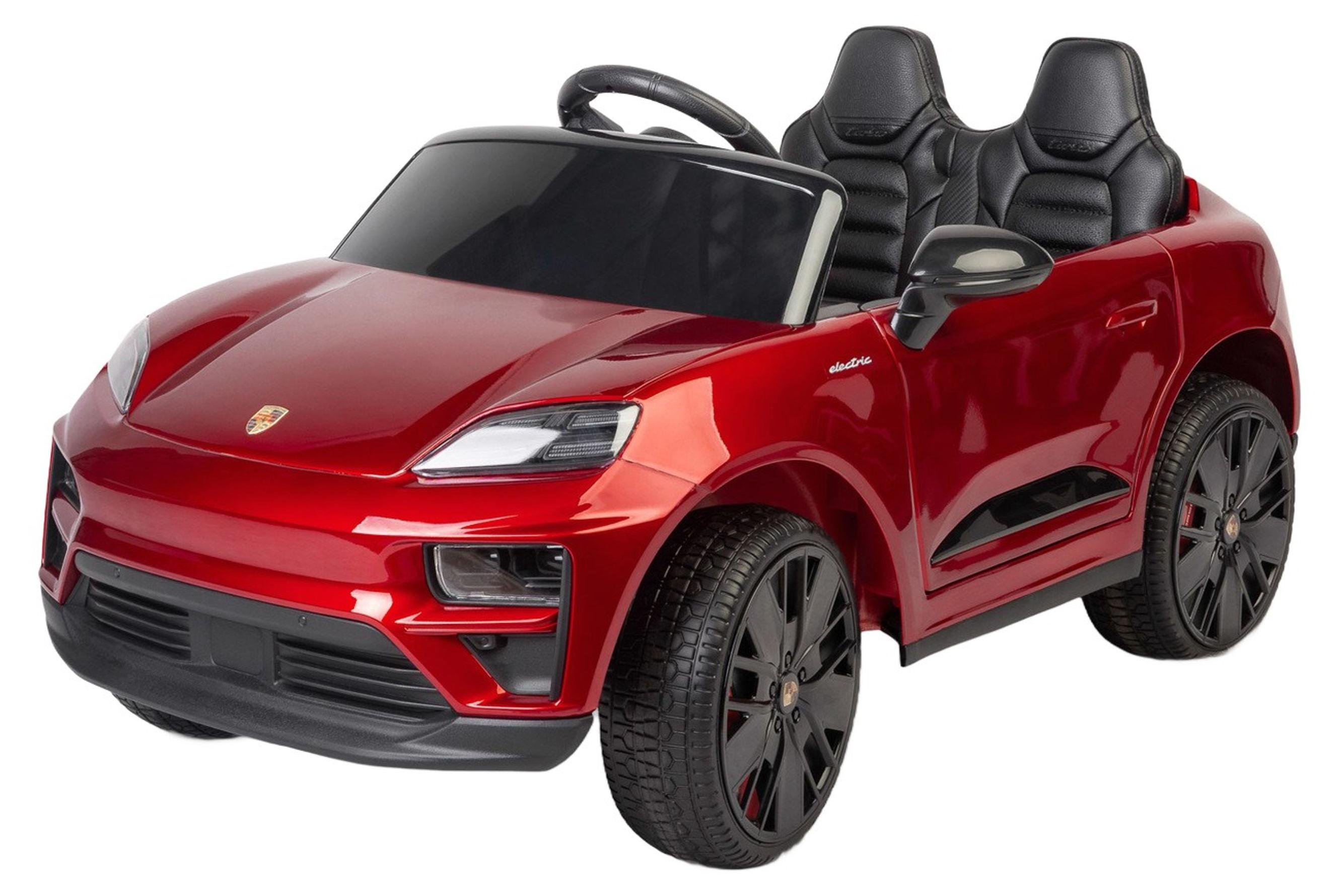 Porsche Macan Elektro-Kinderauto 24 V, weinrot, mit Fernbedienung