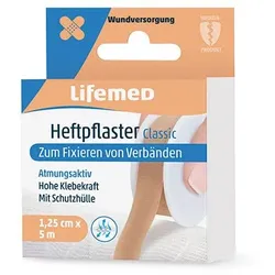Lifemed Heftpflaster 5 m x 1,25 cm hautfarben "Classic" 1 Stück