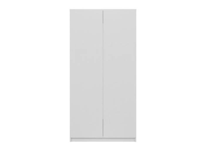 Armoire de chambre à coucher 7 étagères 2 portes Blanc - Topeshop