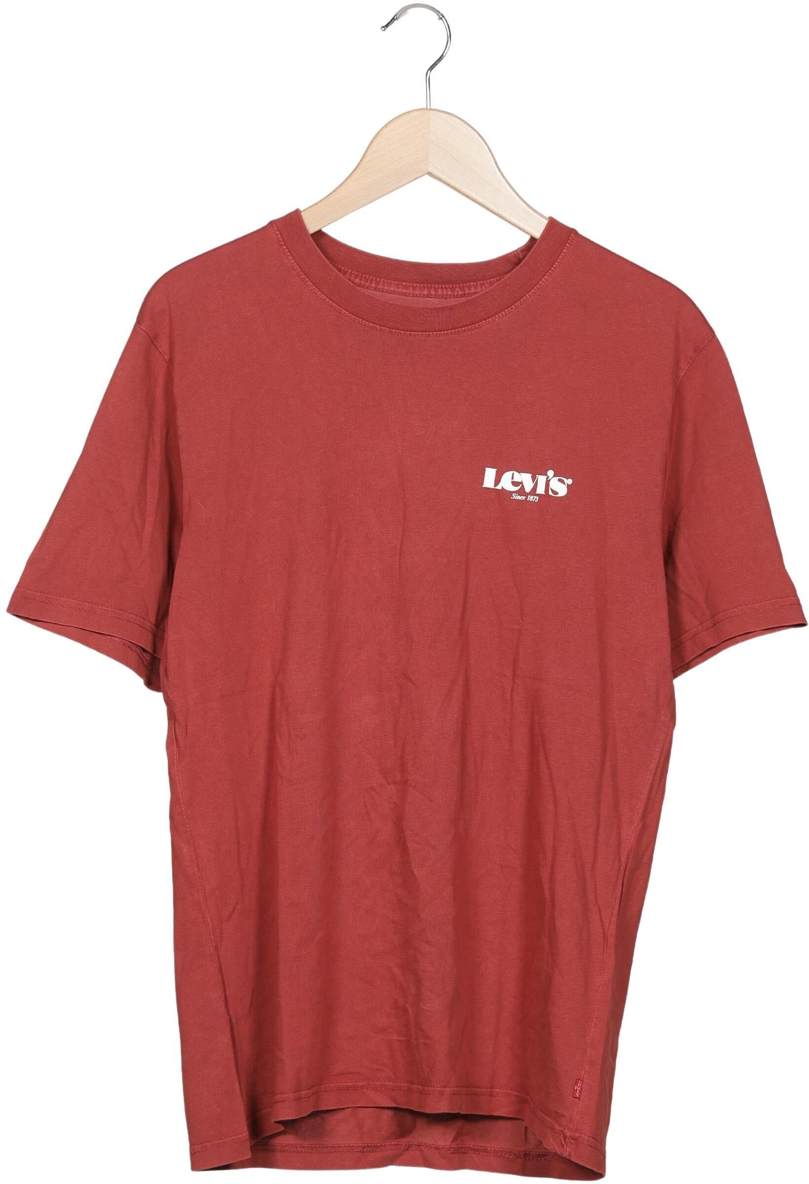 Levis Herren T-Shirt, Rot, Gr. S, Baumwolle - Second Hand