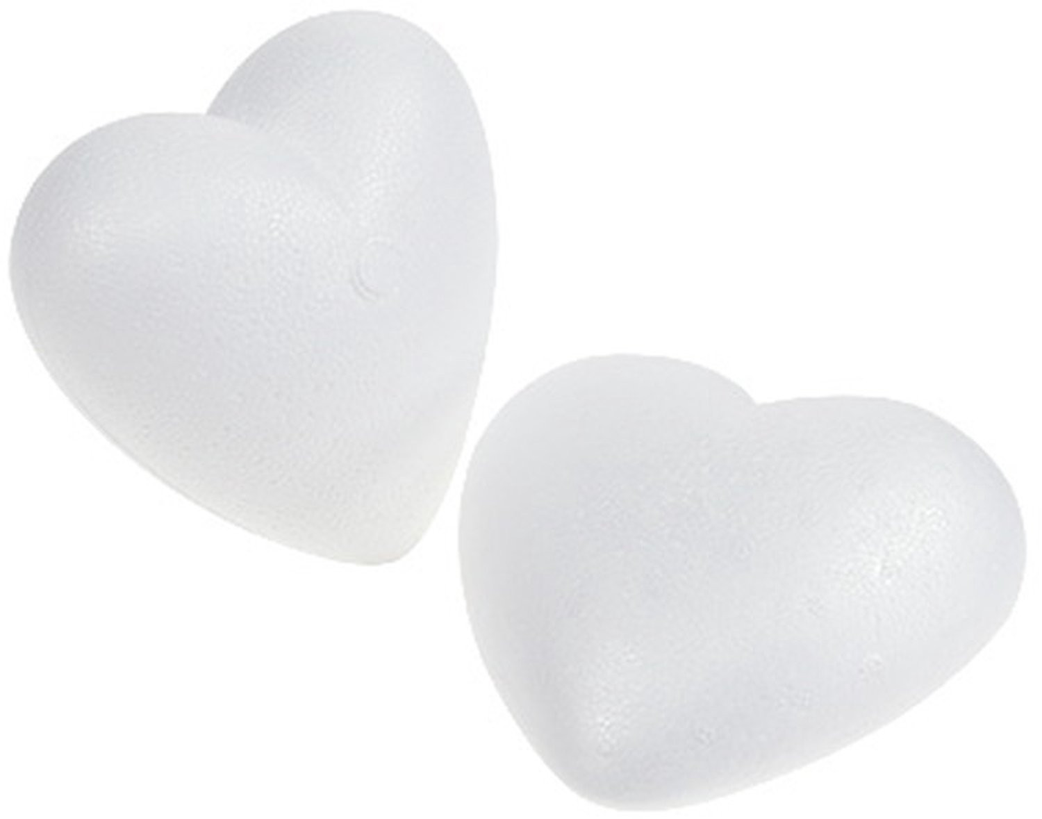Set van 10 gebogen piepschuim harten van Schaumaplast GmbH & Co. KG, 5 cm