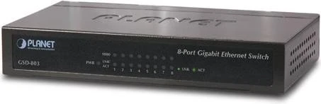Planet Technology 8-Port 10/100/1000Mbps Gigabit Ethernet Switch ,