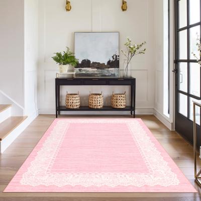Garvee 350g Imitation Cashmere Area Rug, XM Soft Neutral Minimalist Printed Floor Carpet