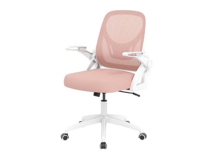 COSTWAY Bürostuhl, Ergonomischer Drehstuhl mit hochklappbaren Armlehnen