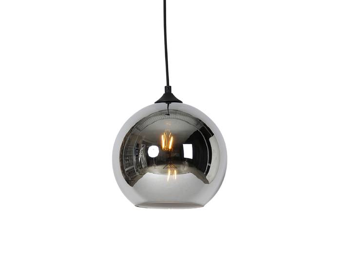 Suspension intelligente noire avec verre fumé, incl. Wi-Fi A60 -