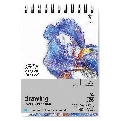 Winsor & Newton Drawing pad medium A5 150g, 25 pages (A5, Blanko) (884955077405)
