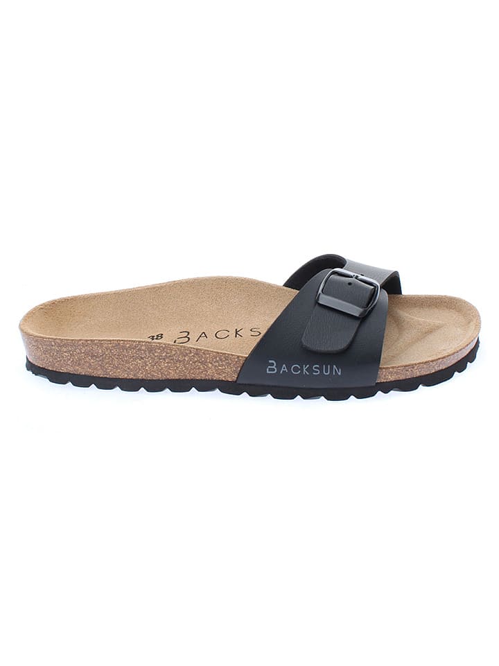 BACKSUN Pantoletten in Schwarz - 42