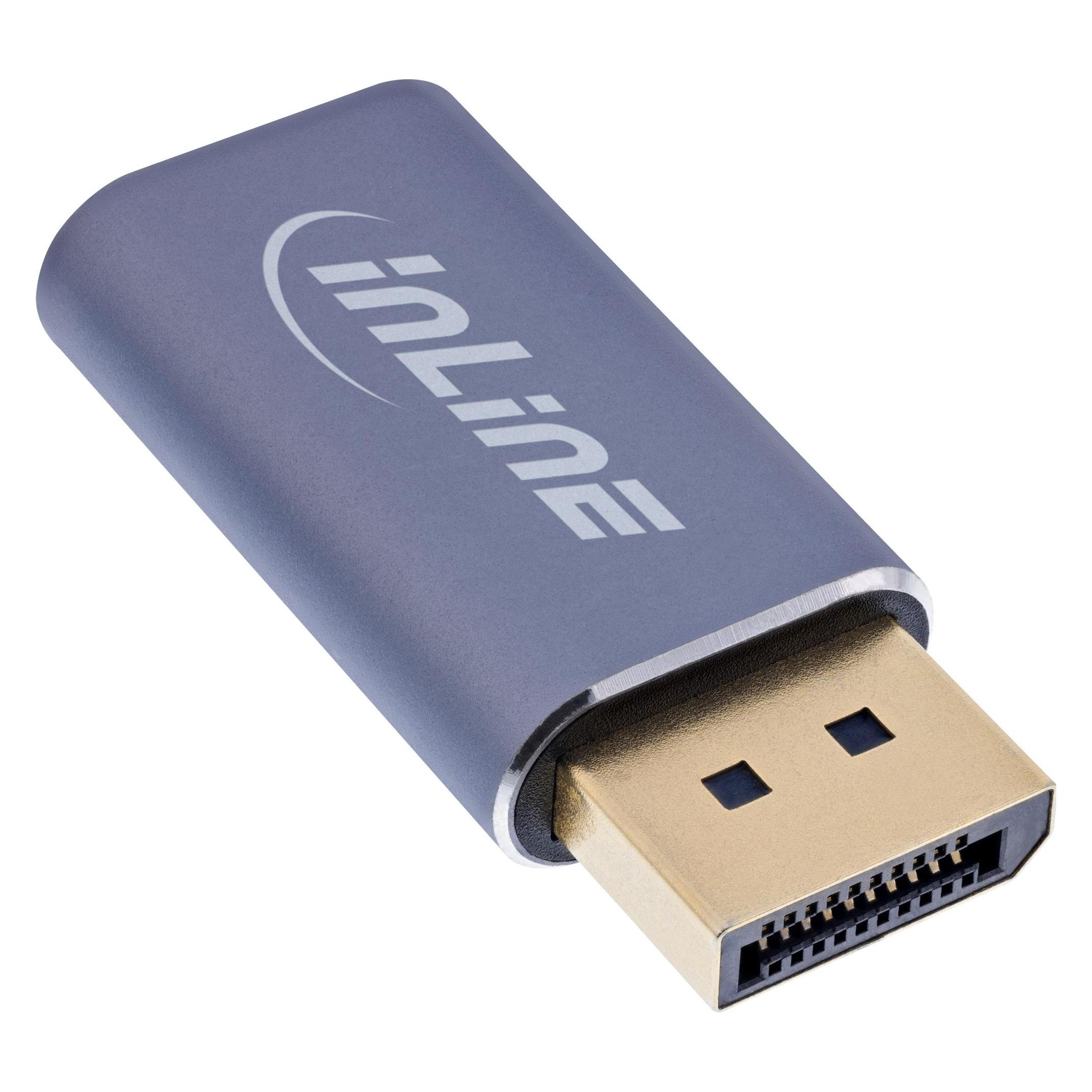 InLine USB Display Konverter, DisplayPort zu USB-C bidirektional, 8K (DisplayPort) (64107I)