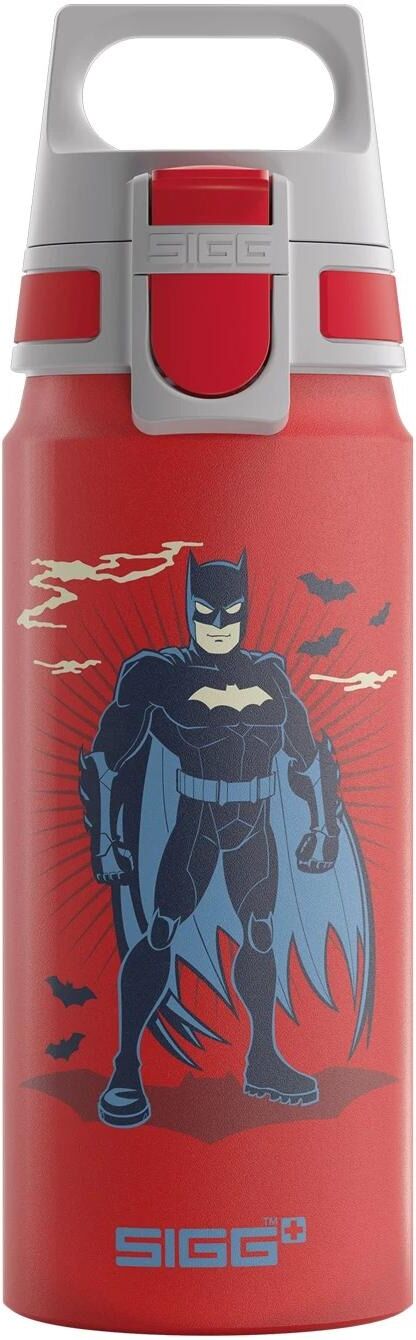 Trinkflasche SIGG "WMB ONE Batman Standing 600 ml", Baby, rot, Trinkflaschen Trinkflasche rot Einheitsgröße