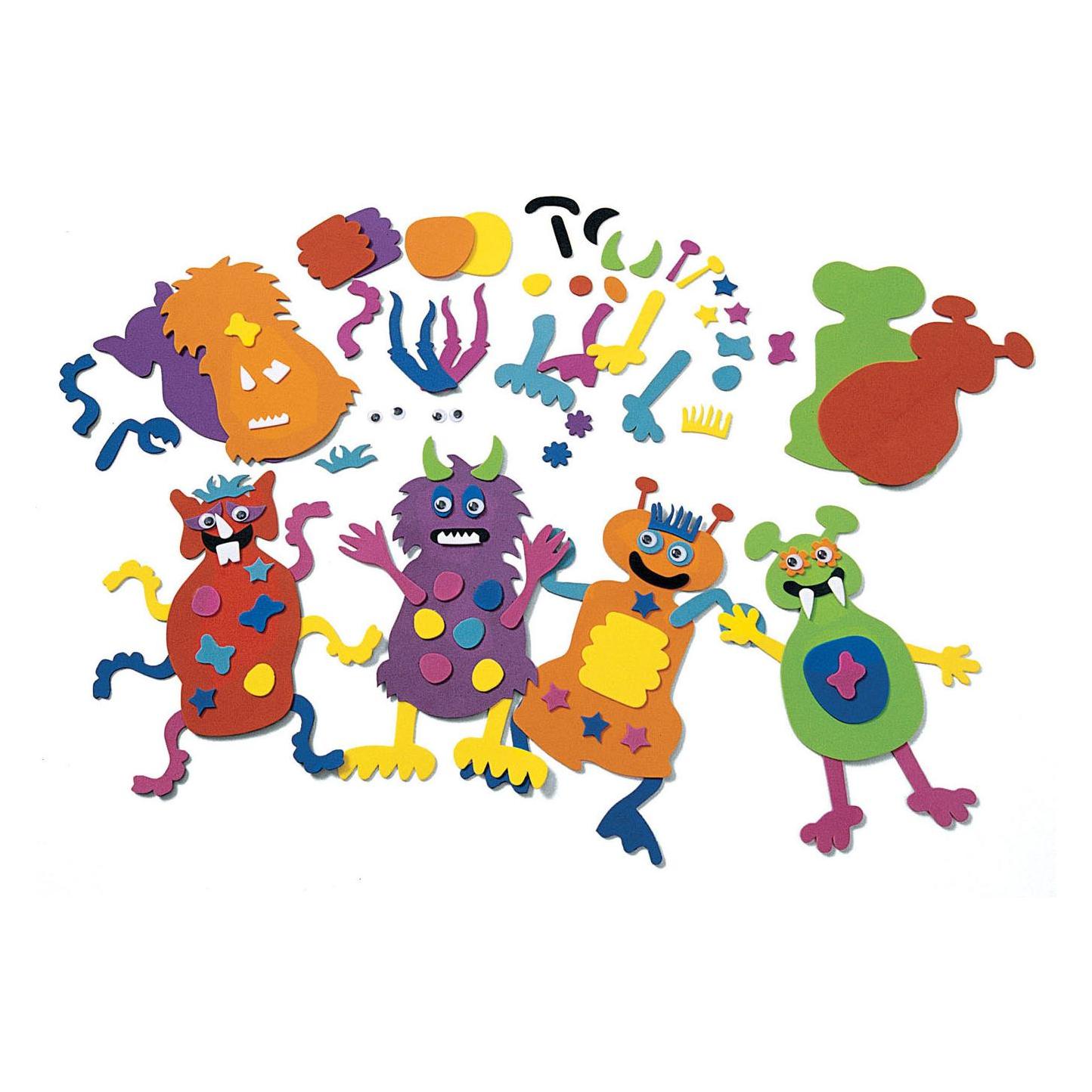 Colorations Färbungen - Machen Sie Ihr eigenes Schaumstoffmonster-Bastelset, Set aus (44429007)