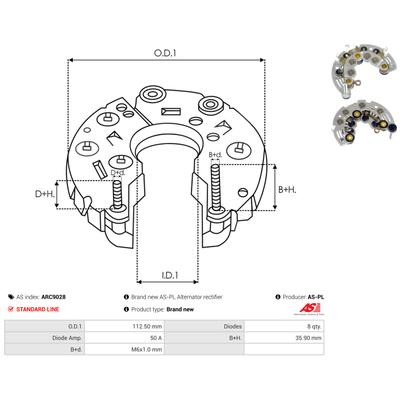 AS-PL Gleichrichter, Generator ARC9028