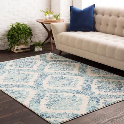 Livabliss "Amelia Faded Vintage Oriental Blue/Beige Area Rug - 8' 10"" x 12' 6"""