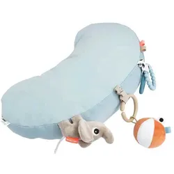 Done by Deer, Krabbeldecke + Spielbogen, Tummy time Spielkissen Playground Blau