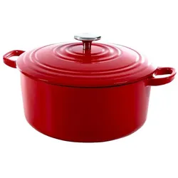 BK Bourgogne Braadpan - 24 cm - Chili Red, Pfanne + Kochtopf, Rot