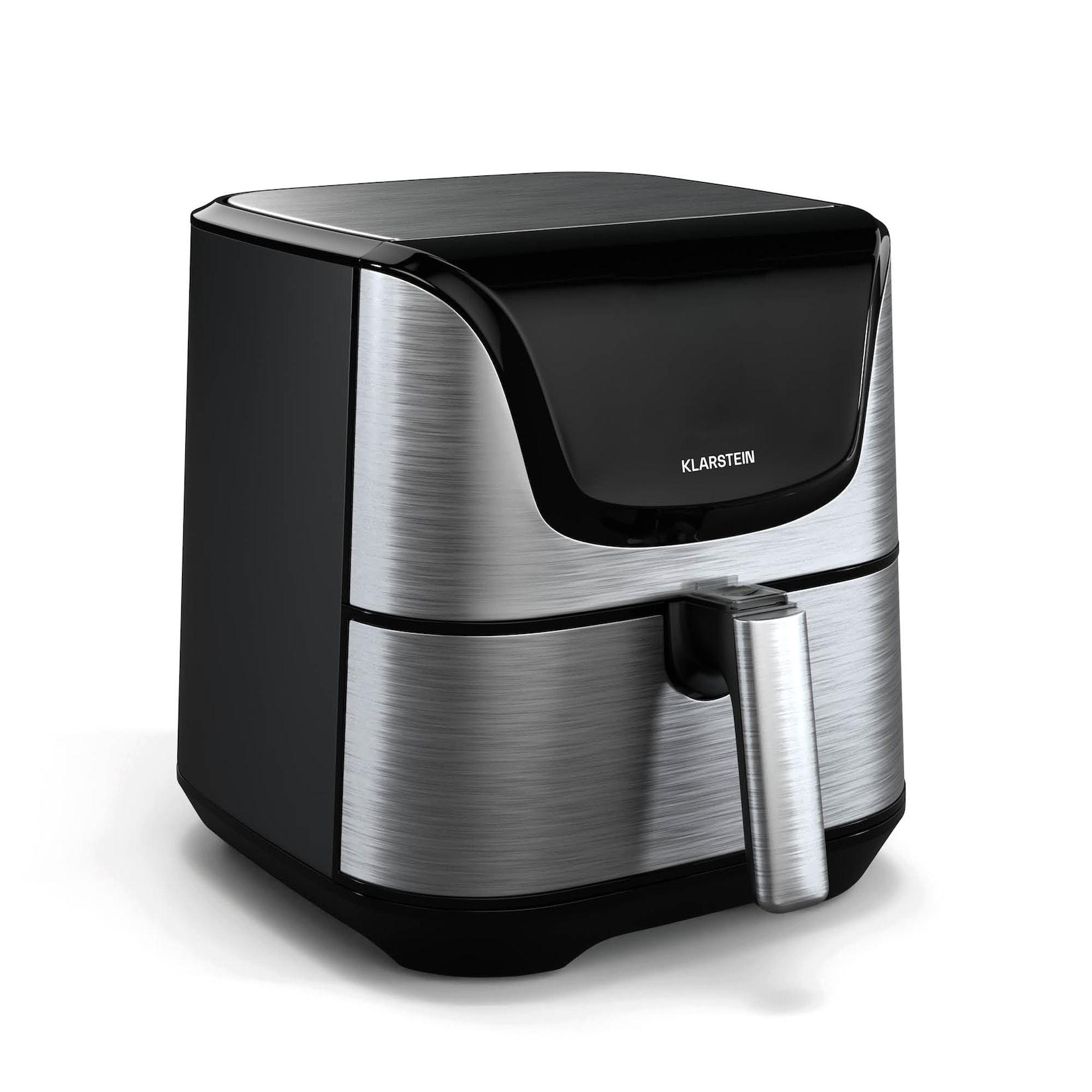AeroVital Deluxe Heißluftfritteuse 1700 W 8 Funktionen inkl. Zubehör 200°C Timer Edelstahl